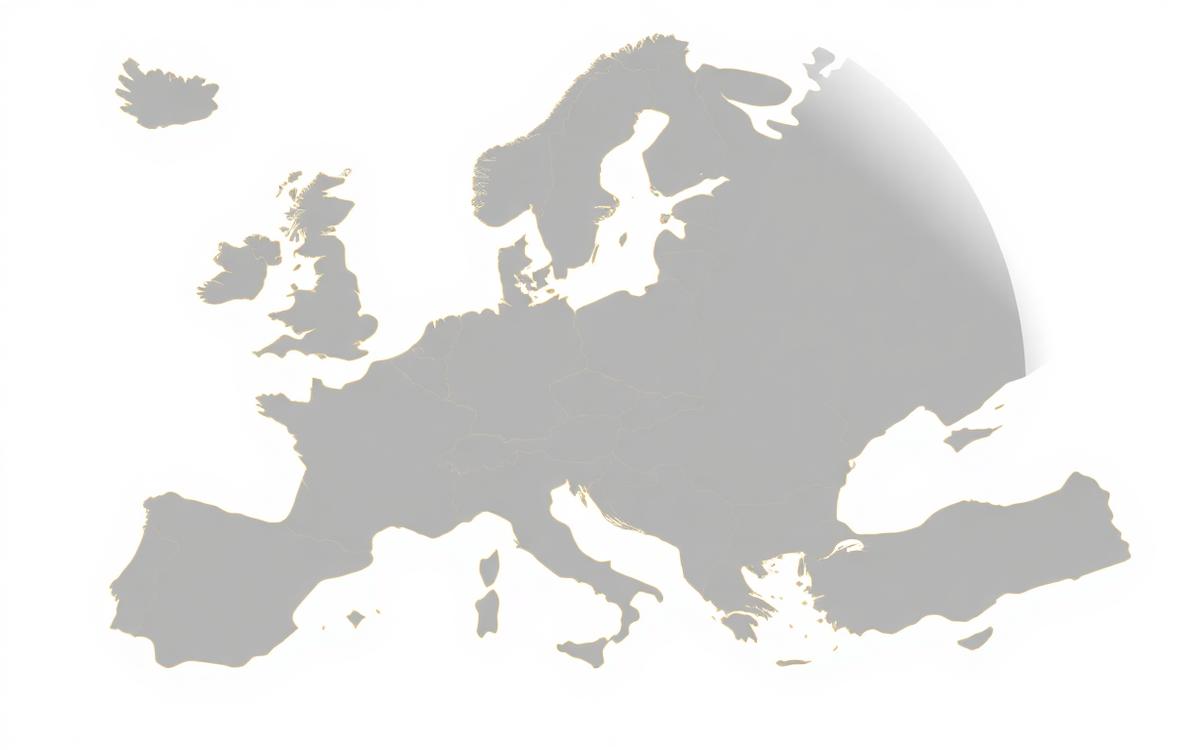 Map of Europe as a single rate region